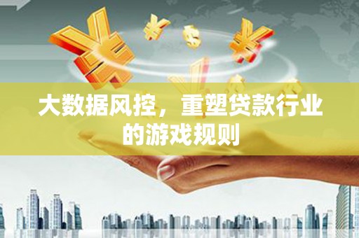 雄县大数据风控，重塑贷款行业的游戏规则