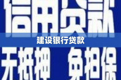 雄县建设银行贷款