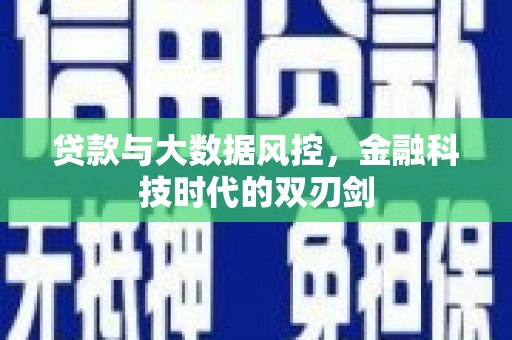 雄县贷款与大数据风控，金融科技时代的双刃剑