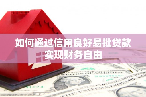 雄县如何通过信用良好易批贷款实现财务自由