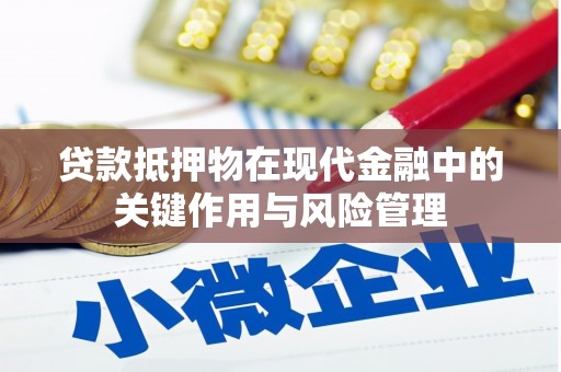 雄县贷款抵押物在现代金融中的关键作用与风险管理
