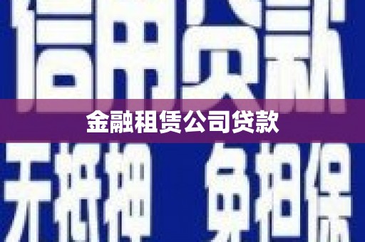 雄县金融租赁公司贷款